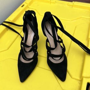 ALDO black suedeheels